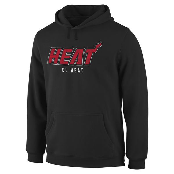  Men Miami Heat Noches Enebea Pullover Hoodie Black->miami heat->NBA Jersey